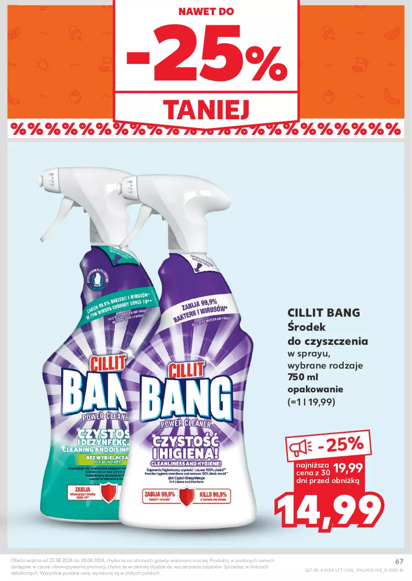 Gazetka promocyjna Kaufland - Gazetka tygodnia - ważna 22.08 do 28.08.2024 - strona 67 - produkty: Cillit Bang, Palmolive