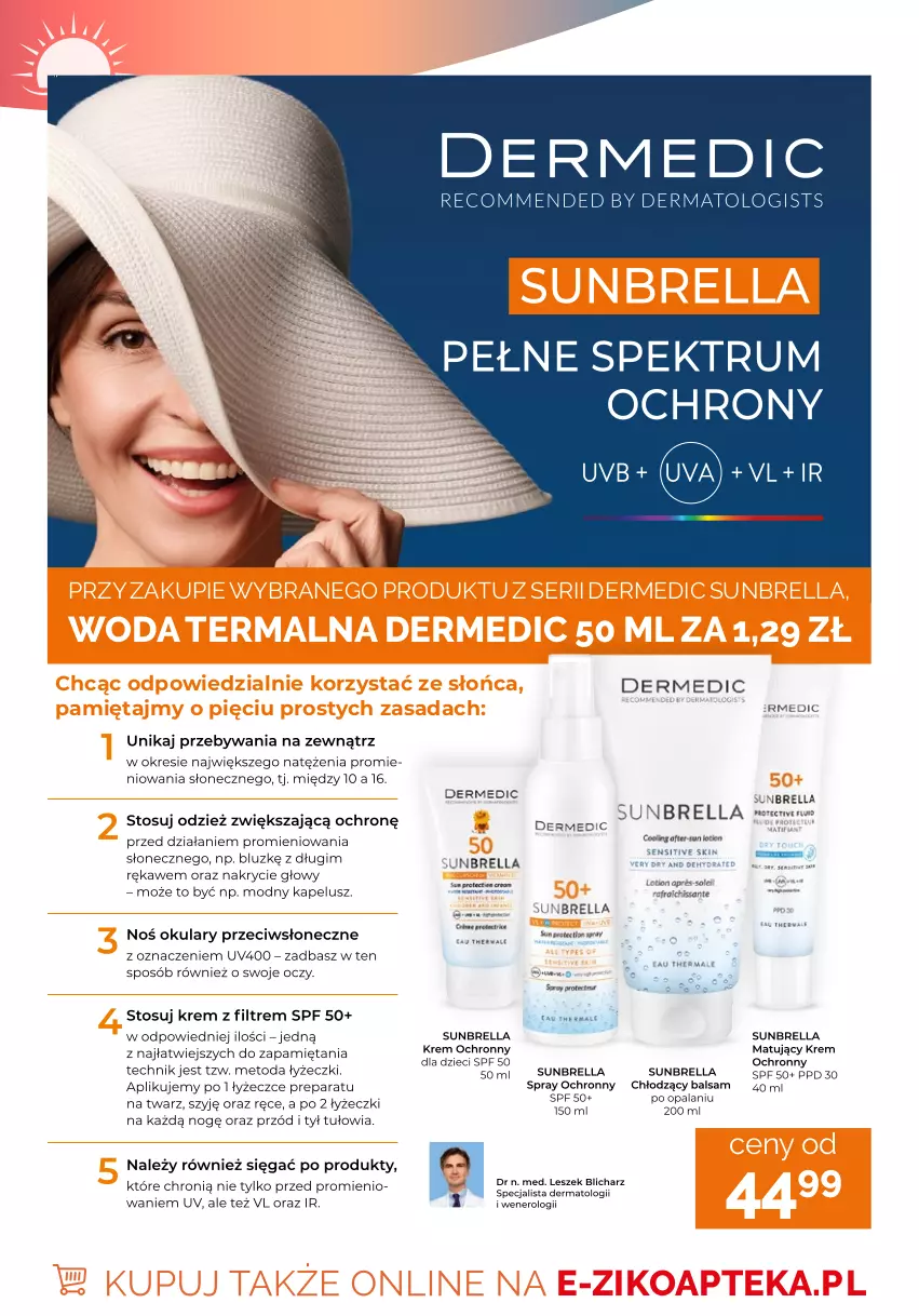 Gazetka promocyjna Ziko - Gazetka Ziko Dermo - ważna 22.04 do 27.04.2026 - strona 10 - produkty: Apteka, Dermedic, Mięta, Ser, Woda