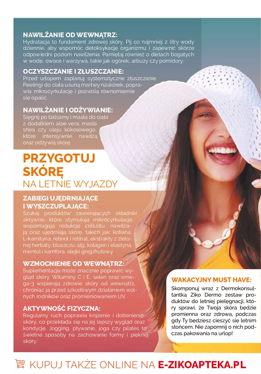 Gazetka promocyjna Ziko - Gazetka Ziko Dermo - ważna 22.04 do 27.04.2026 - strona 14 - produkty: Aloe vera, Apteka, Arbuz, Gin, Grejpfrut, Kokos, Kolagen, LG, Mięta, Ogórek, Olej, Omega-3, Owoce, Peeling, Pomidory, Warzywa, Zdrowie