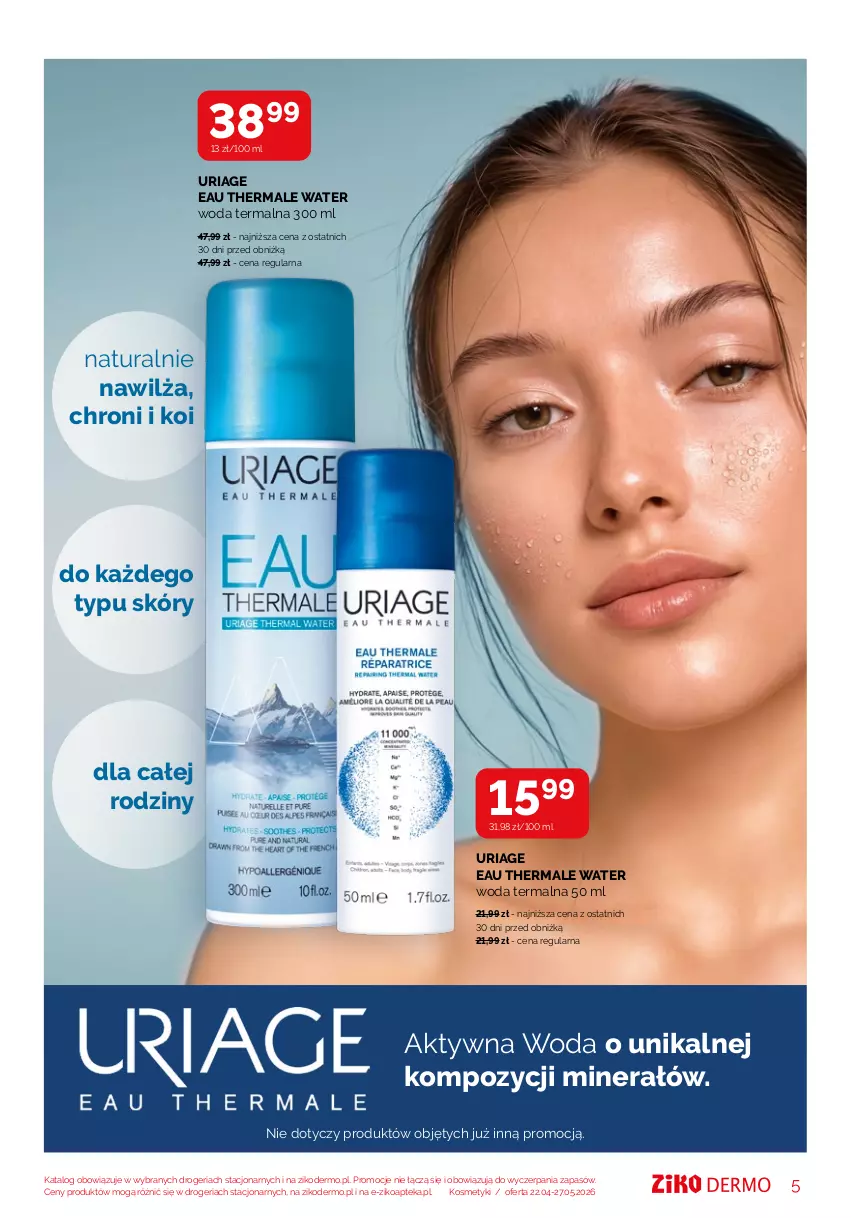 Gazetka promocyjna Ziko - Gazetka Ziko Dermo - ważna 22.04 do 27.04.2026 - strona 5 - produkty: Apteka, Woda