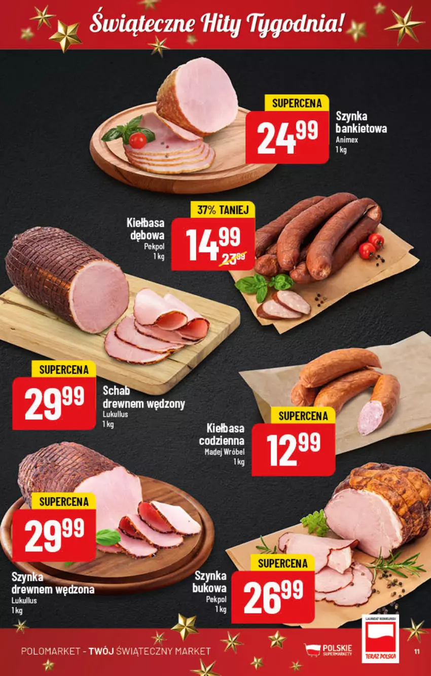 Gazetka promocyjna PoloMarket - Gazetka pomocyjna - ważna 16.11 do 22.11.2022 - strona 11 - produkty: Kiełbasa, Pekpol, Szynka