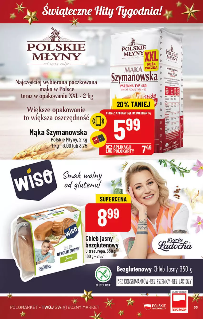 Gazetka promocyjna PoloMarket - Gazetka pomocyjna - ważna 16.11 do 22.11.2022 - strona 35 - produkty: Chleb, Mąka, Polskie Młyny, Ser, Tera