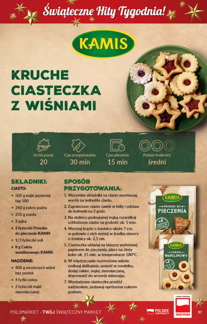 Gazetka promocyjna PoloMarket - Gazetka pomocyjna - ważna 16.11 do 22.11.2022 - strona 37 - produkty: Cukier, Kamis, Papier, Piec, Por, Rondel, Stek