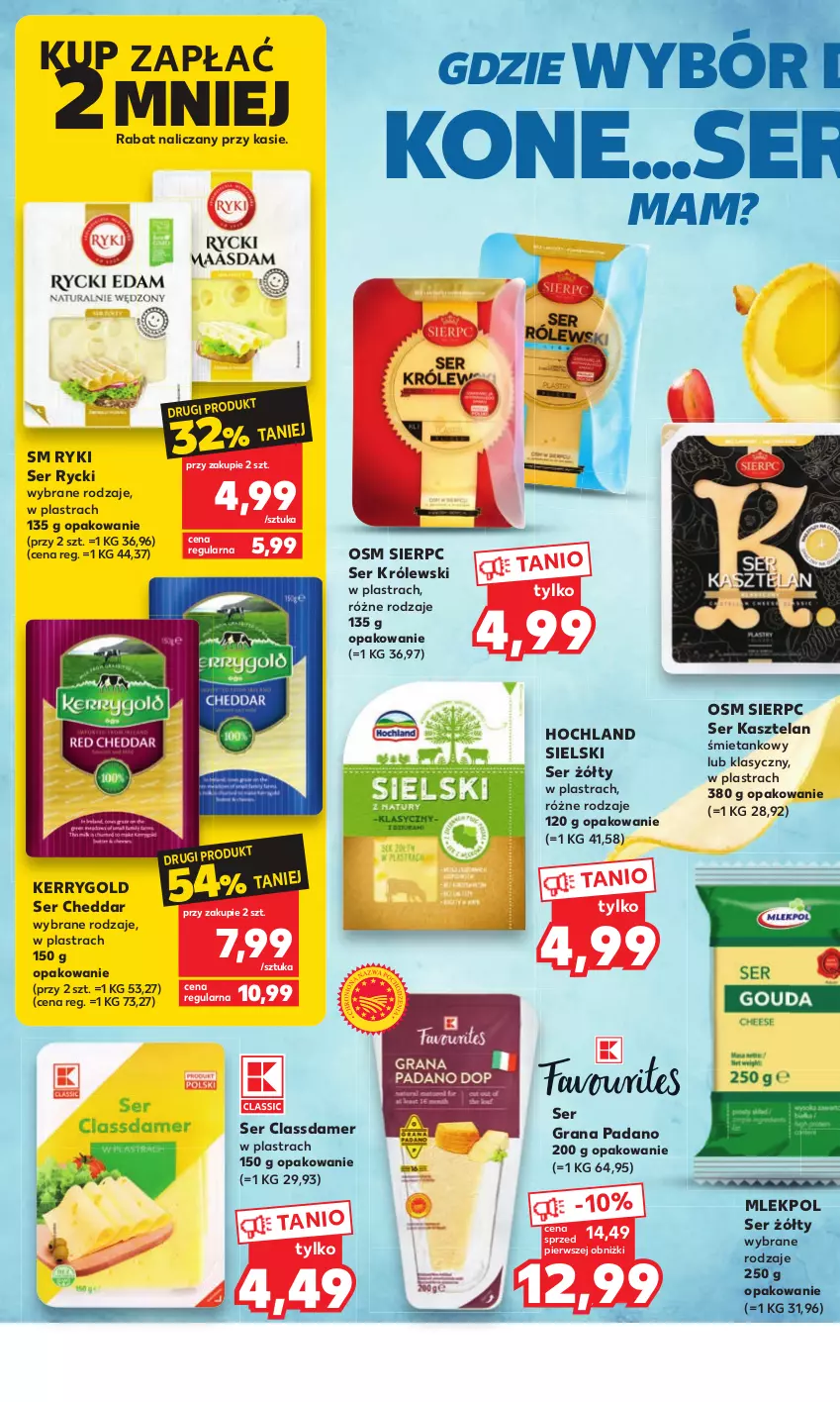 Gazetka promocyjna Kaufland - Mocny Start - ważna 05.06 do 06.06.2023 - strona 14 - produkty: Cheddar, Gra, Hochland, Kasztelan, Królewski, Ser, Ser Kasztelan