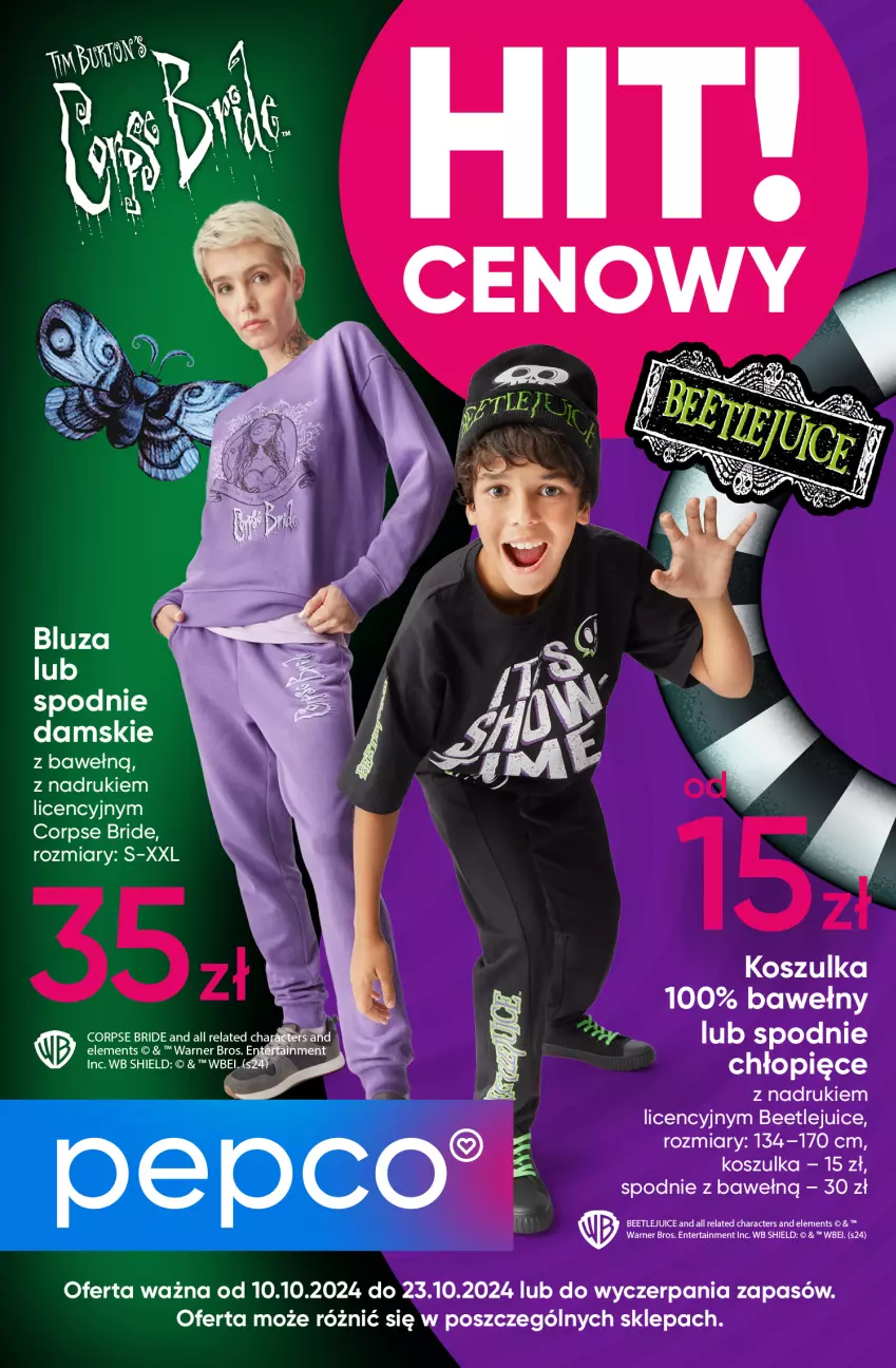 Gazetka promocyjna Pepco - Halloween - ważna 10.10 do 23.10.2024 - strona 1 - produkty: Kosz, Koszulka, Spodnie