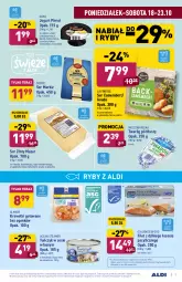 Gazetka promocyjna Aldi - Gazetka - ważna od 23.10 do 23.10.2021 - strona 7 - produkty: Sos, Ser, Twaróg, Złoty Mazur, Mleczna Rzeka, Jogurt, Ananas, Kawa, Ryby i owoce morza, Tera, Golden Seafood, Camembert, Czekolada, Owoce morza, Twaróg półtłusty, Krewetki, Tuńczyk, Owoce, Piekarnik, Gouda, Olma, Kokos