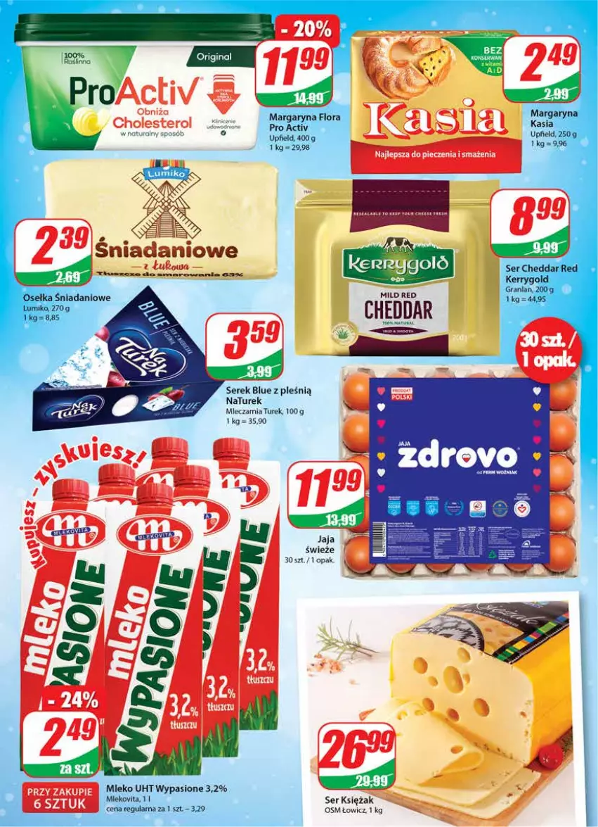 Gazetka promocyjna Dino - Gazetka - ważna 05.01 do 11.01.2022 - strona 12 - produkty: Cheddar, Koc, Miecz, Mleko, Mlekovita, NaTurek, Ser, Serek