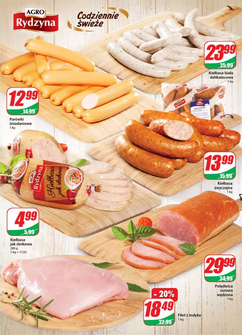 Gazetka promocyjna Dino - Gazetka - ważna 05.01 do 11.01.2022 - strona 9 - produkty: Danio, Kiełbasa, Polędwica