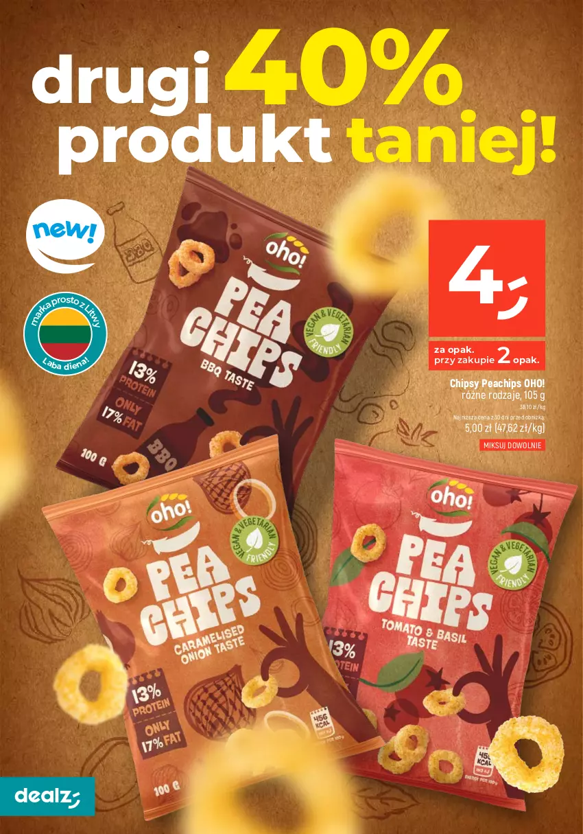 Gazetka promocyjna Dealz - MAKE A DEALZ - ważna 25.01 do 31.01.2024 - strona 14 - produkty: Chipsy, Jerky, Napój, Napój gazowany, Por, Sok, Sport, Tiger, Woda, Wołowina