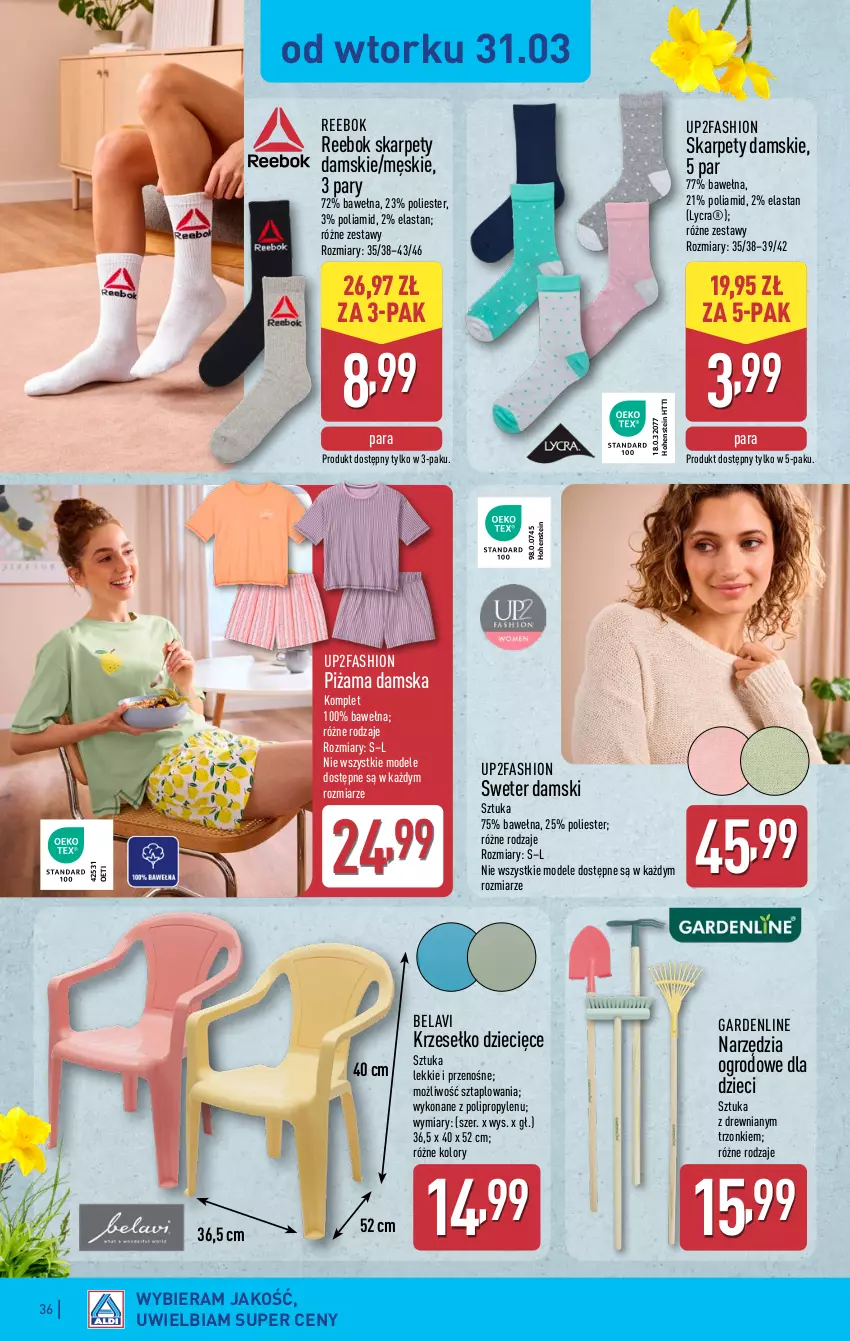 Gazetka promocyjna Aldi - Pełna oferta - ważna 30.03 do 04.04.2026 - strona 36 - produkty: Dzieci, Fa, Karp, Piżama, Sweter, Wełna
