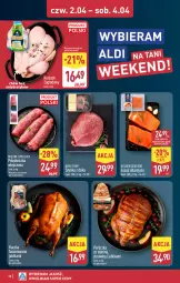 Gazetka promocyjna Aldi - Pełna oferta - Gazetka - ważna od 04.04 do 04.04.2026 - strona 38 - produkty: Piec, Kurczak, Perliczka, Polędwiczka wieprzowa, Kaczka, Mięsne specjały, Kaczka faszerowana, Golden Seafood, Szynka, Jabłka, Fa