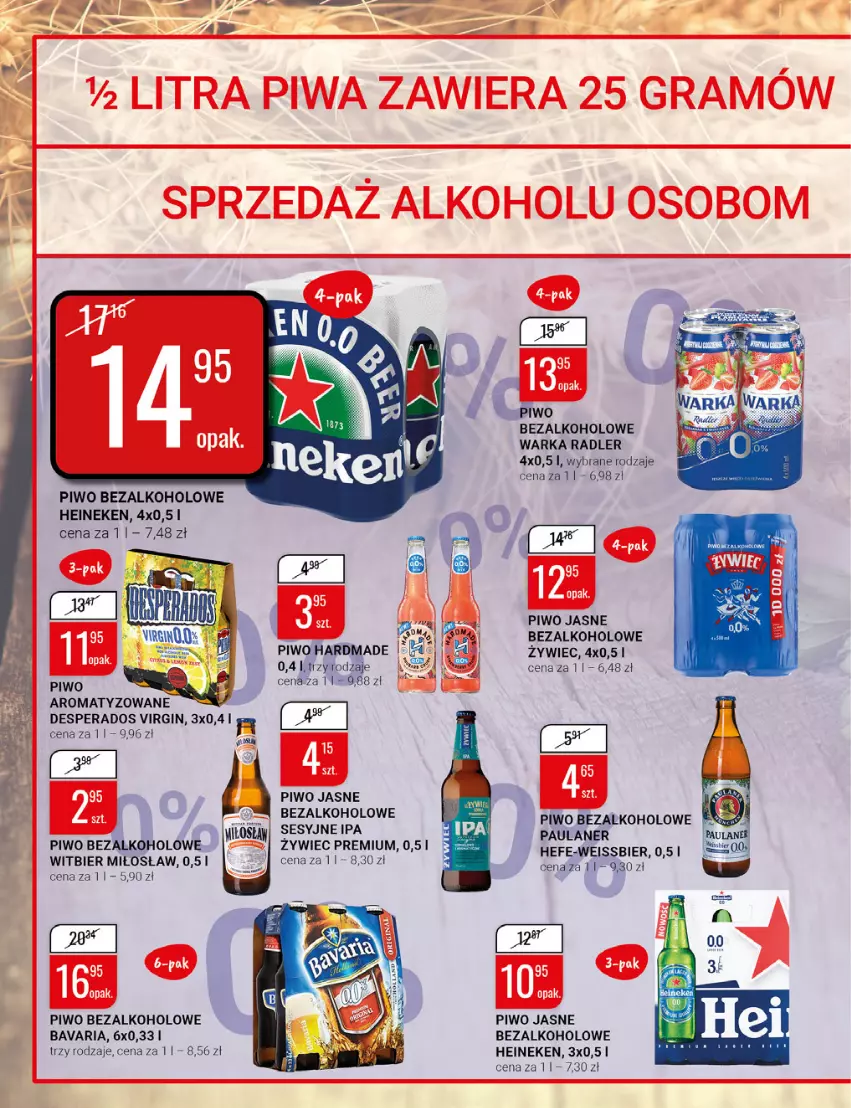 Gazetka promocyjna Bi1 - Na upalne dni - ważna 27.07 do 02.08.2022 - strona 10 - produkty: Desperados, Fa, Gin, Heineken, Piwo, Piwo jasne, Radler, Warka