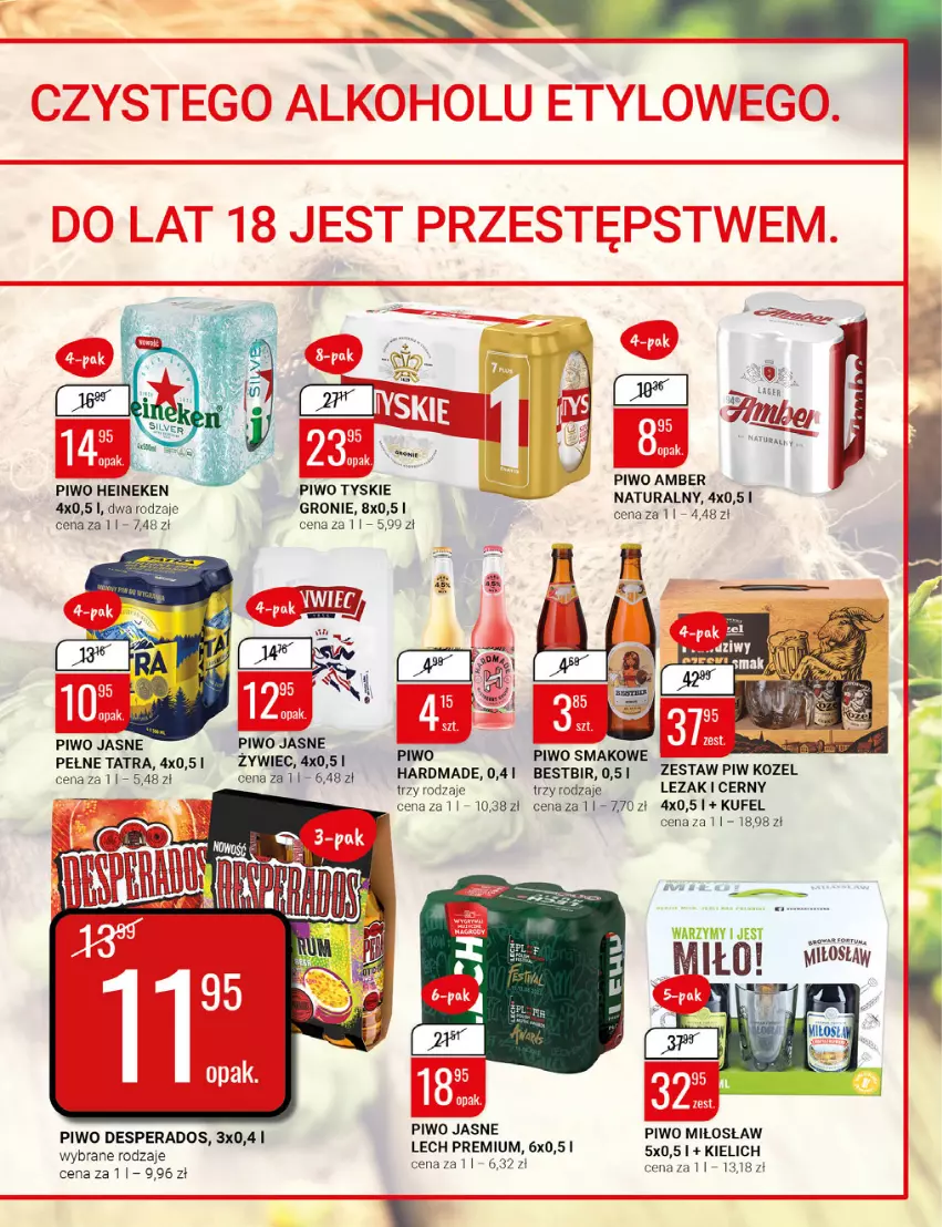 Gazetka promocyjna Bi1 - Na upalne dni - ważna 27.07 do 02.08.2022 - strona 11 - produkty: Desperados, Heineken, Piwo, Piwo jasne, Tyskie