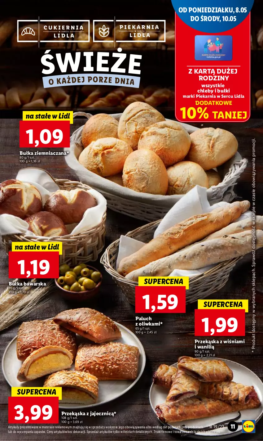 Gazetka promocyjna Lidl - GAZETKA - ważna 08.05 do 10.05.2023 - strona 13 - produkty: Bułka, Chleb, Ser