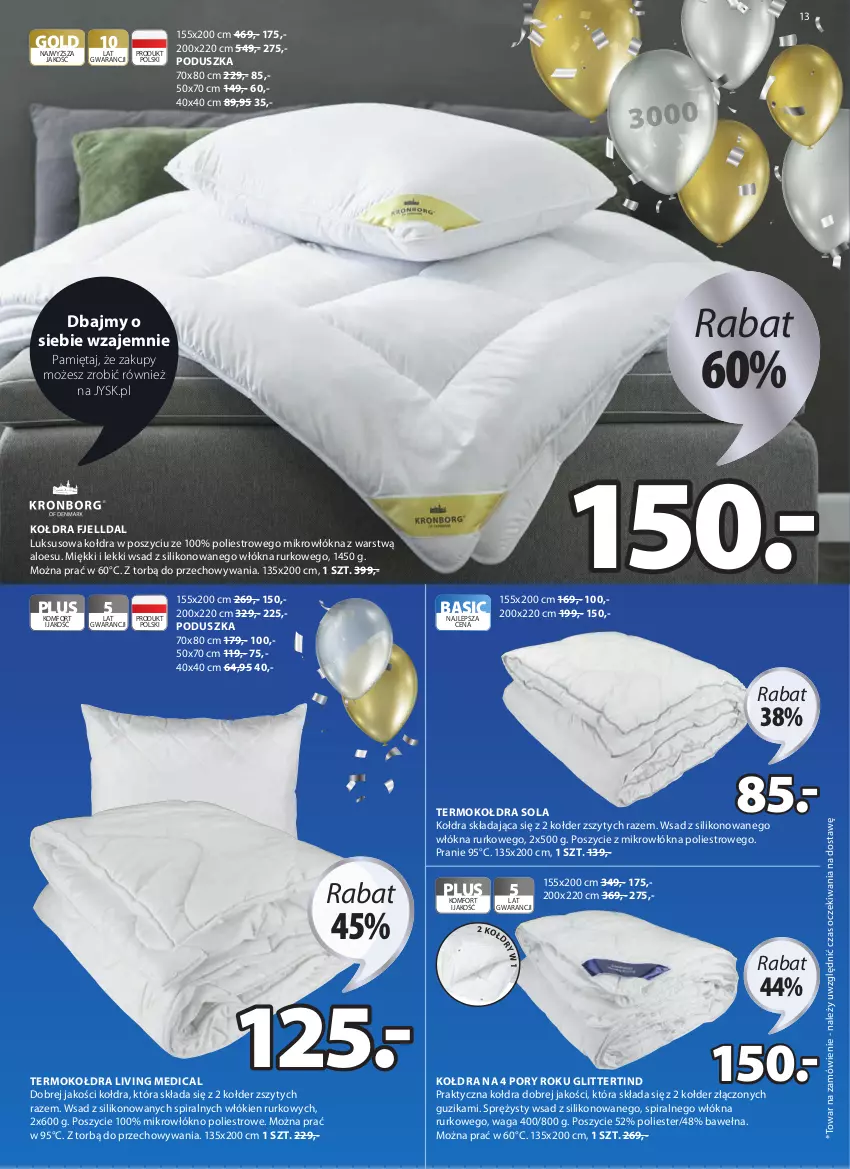 Gazetka promocyjna Jysk - Oferta tygodnia - ważna 21.04 do 04.05.2021 - strona 14 - produkty: Kołdra, Mięta, Poduszka, Por, Termokołdra, Waga, Wełna