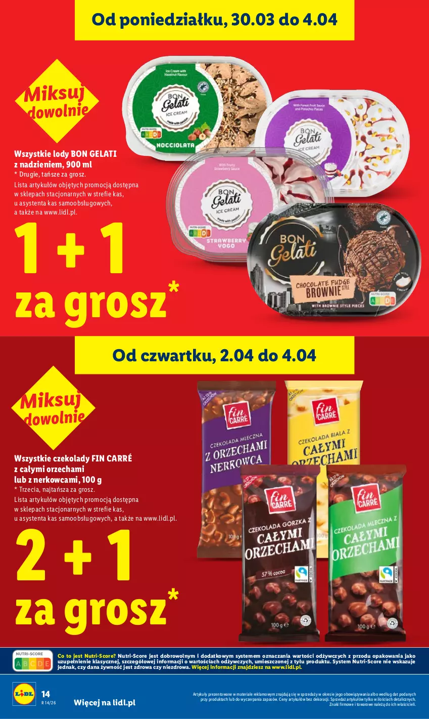 Gazetka promocyjna Lidl - Gazetka ważna od 2.04 do 4.04 - ważna 02.04 do 04.04.2026 - strona 14 - produkty: Lody
