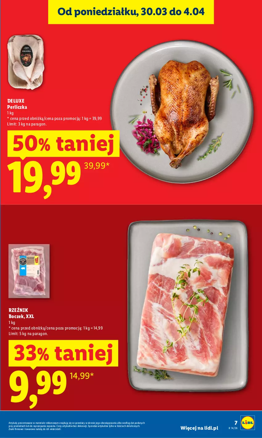 Gazetka promocyjna Lidl - Gazetka ważna od 2.04 do 4.04 - ważna 02.04 do 04.04.2026 - strona 7 - produkty: Boczek, Perliczka