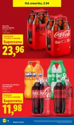 Gazetka promocyjna Lidl - Gazetka ważna od 2.04 do 4.04 - Gazetka - ważna od 04.04 do 04.04.2026 - strona 16 - produkty: Coca-Cola, Fanta, Sprite, Fa