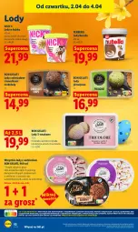 Gazetka promocyjna Lidl - Gazetka ważna od 2.04 do 4.04 - Gazetka - ważna od 04.04 do 04.04.2026 - strona 54 - produkty: Nutella, Kawa, Lody, Czekolada, Ferrero, Brownie