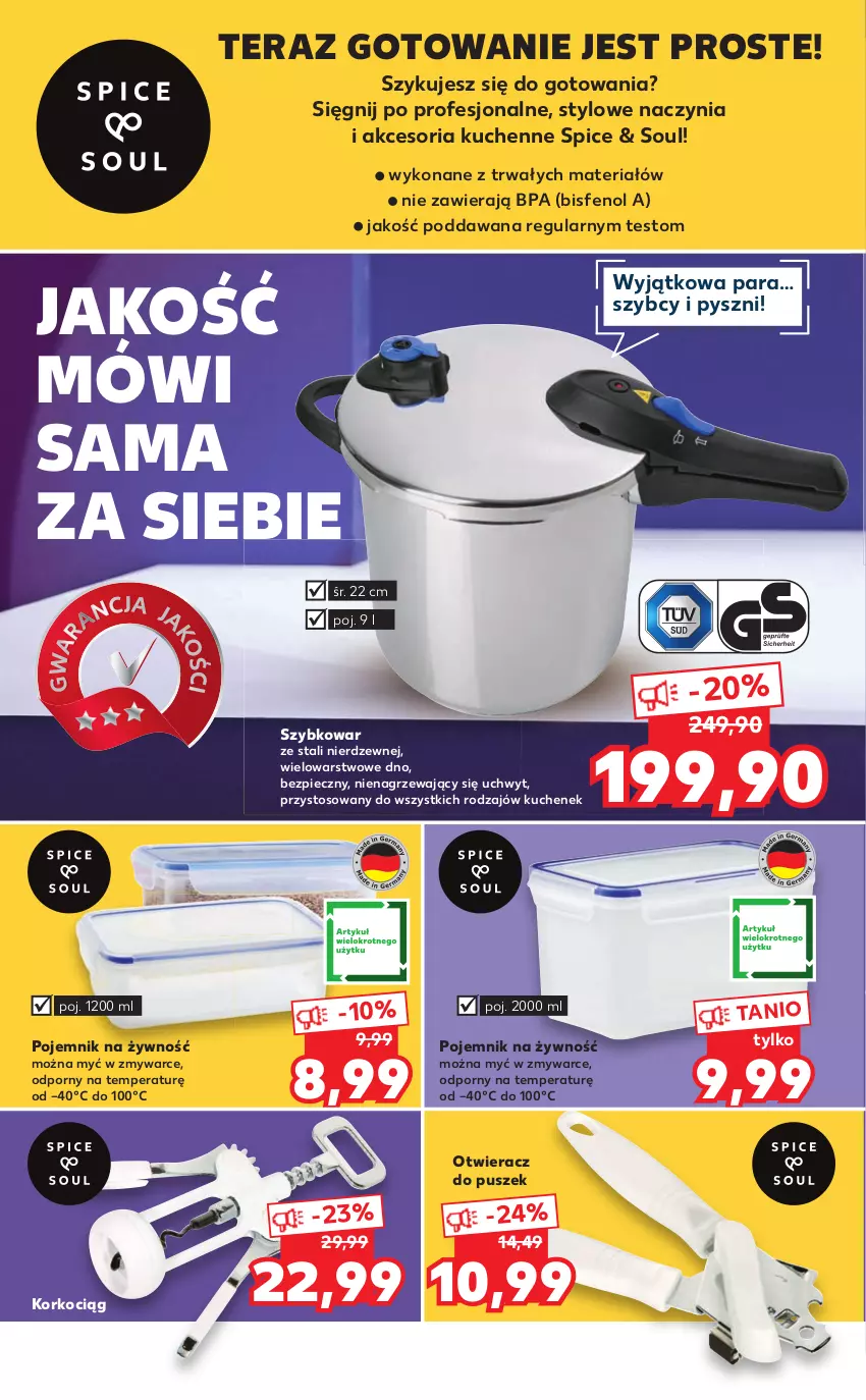 Gazetka promocyjna Kaufland - Oferta specjalna - ważna 10.06 do 30.06.2021 - strona 4 - produkty: Koc, Korkociąg, Otwieracz, Piec, Pojemnik, Por, Szybkowar, Tera