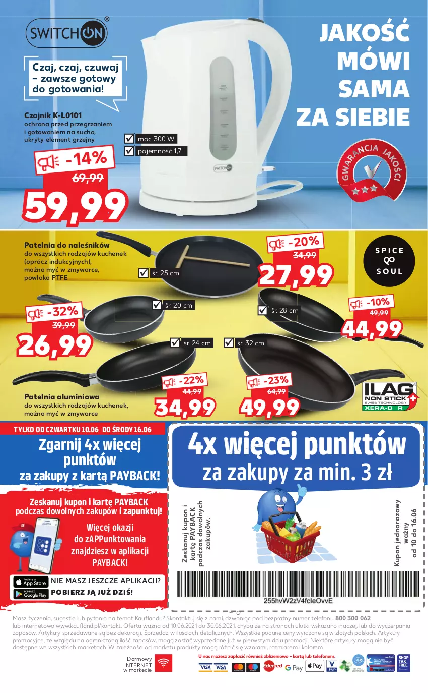 Gazetka promocyjna Kaufland - Oferta specjalna - ważna 10.06 do 30.06.2021 - strona 8 - produkty: Czajnik, Gra, Patelnia, Telefon