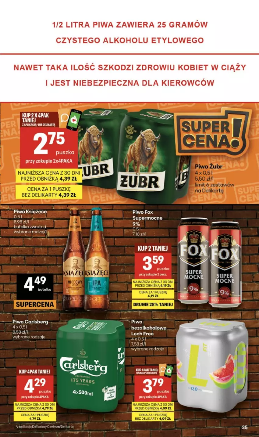 Gazetka promocyjna Delikatesy Centrum - Franczyza DC31 Czwartek - ważna 30.07 do 05.08.2026 - strona 35 - produkty: Gra, Książęce, Piec, Piwa, Piwo