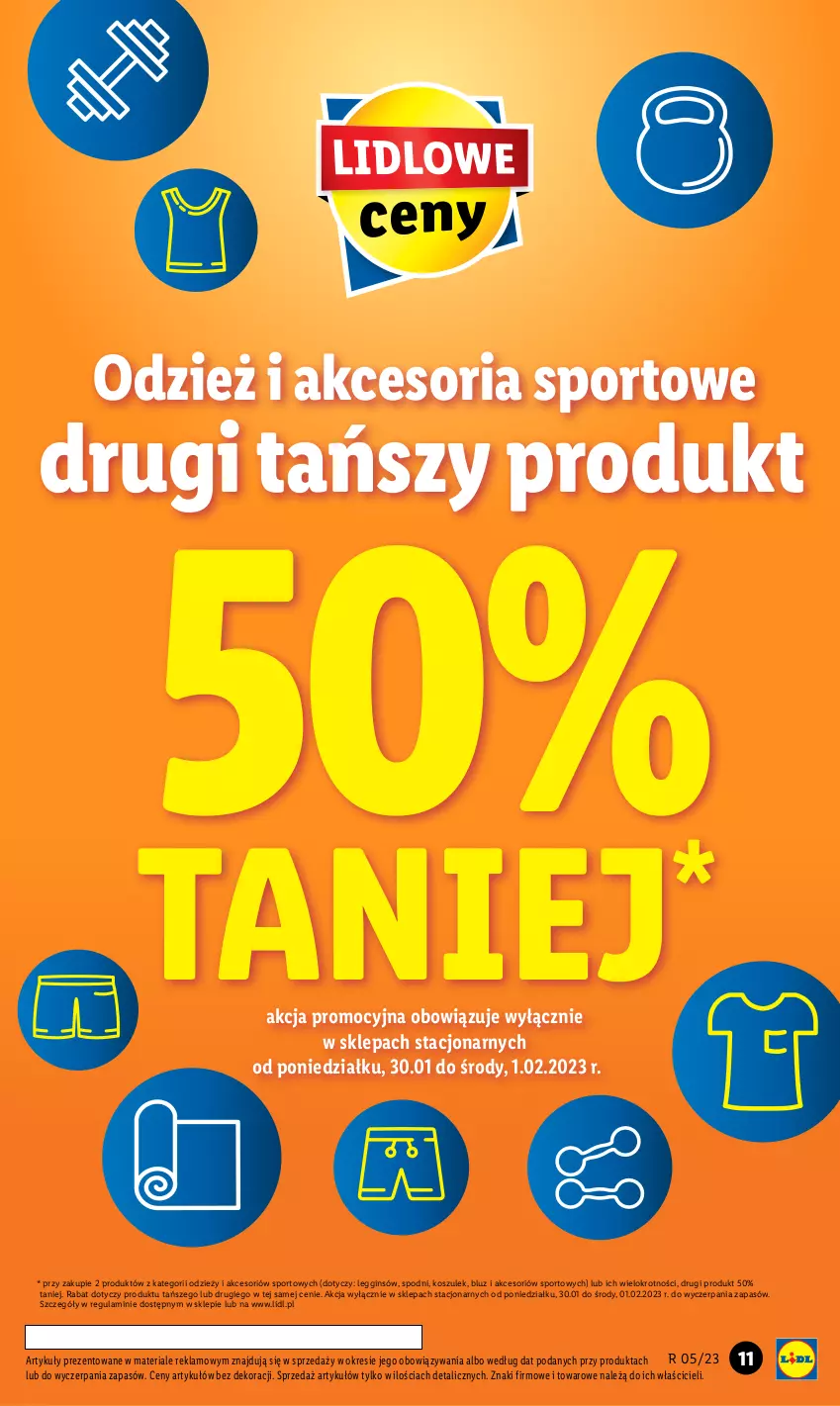 Gazetka promocyjna Lidl - GAZETKA - ważna 30.01 do 04.02.2023 - strona 11 - produkty: Gin, Kosz, Por, Sport