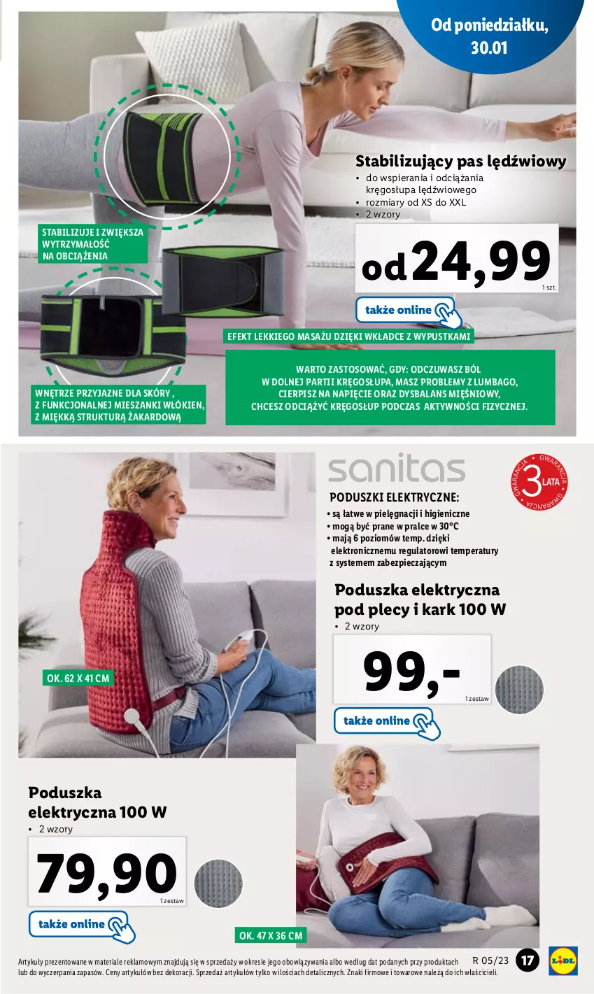 Gazetka promocyjna Lidl - GAZETKA - ważna 30.01 do 04.02.2023 - strona 17 - produkty: Piec, Poduszka, Poduszka elektryczna