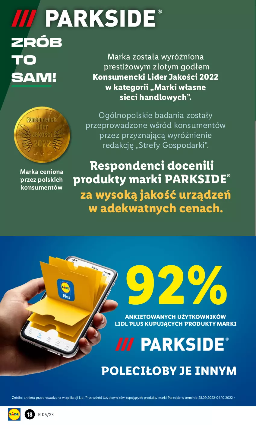 Gazetka promocyjna Lidl - GAZETKA - ważna 30.01 do 04.02.2023 - strona 18 - produkty: Parkside, Sok