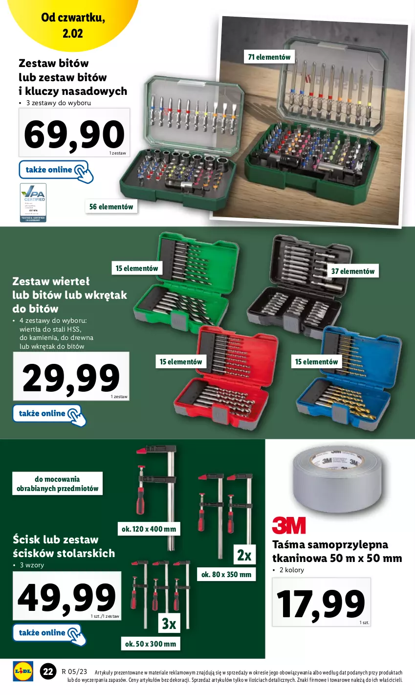 Gazetka promocyjna Lidl - GAZETKA - ważna 30.01 do 04.02.2023 - strona 22 - produkty: Control, Mop, Wkręt, Zestaw wierteł