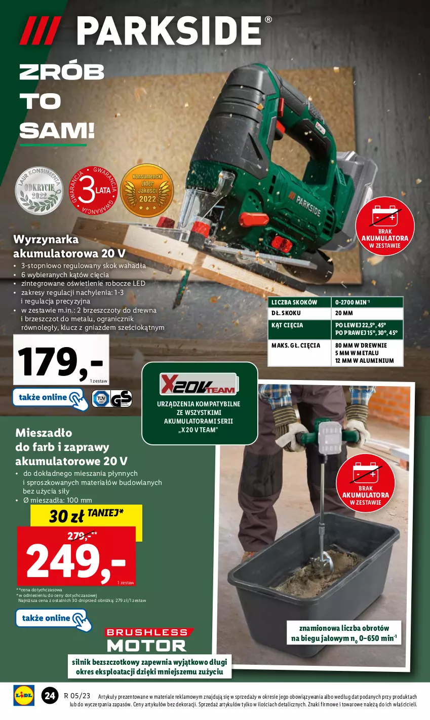 Gazetka promocyjna Lidl - GAZETKA - ważna 30.01 do 04.02.2023 - strona 24 - produkty: Akumulator, Fa, Gra, Mieszadło, Ser, Top, Wyrzynarka