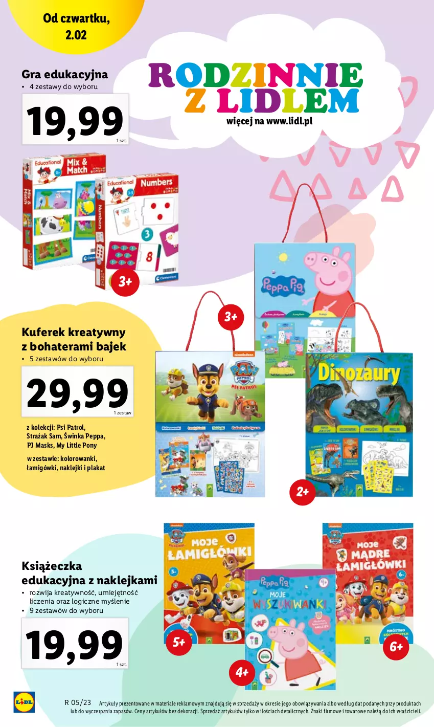 Gazetka promocyjna Lidl - GAZETKA - ważna 30.01 do 04.02.2023 - strona 32 - produkty: Gra, Inka, Klej, My Little Pony, Psi Patrol, Tera