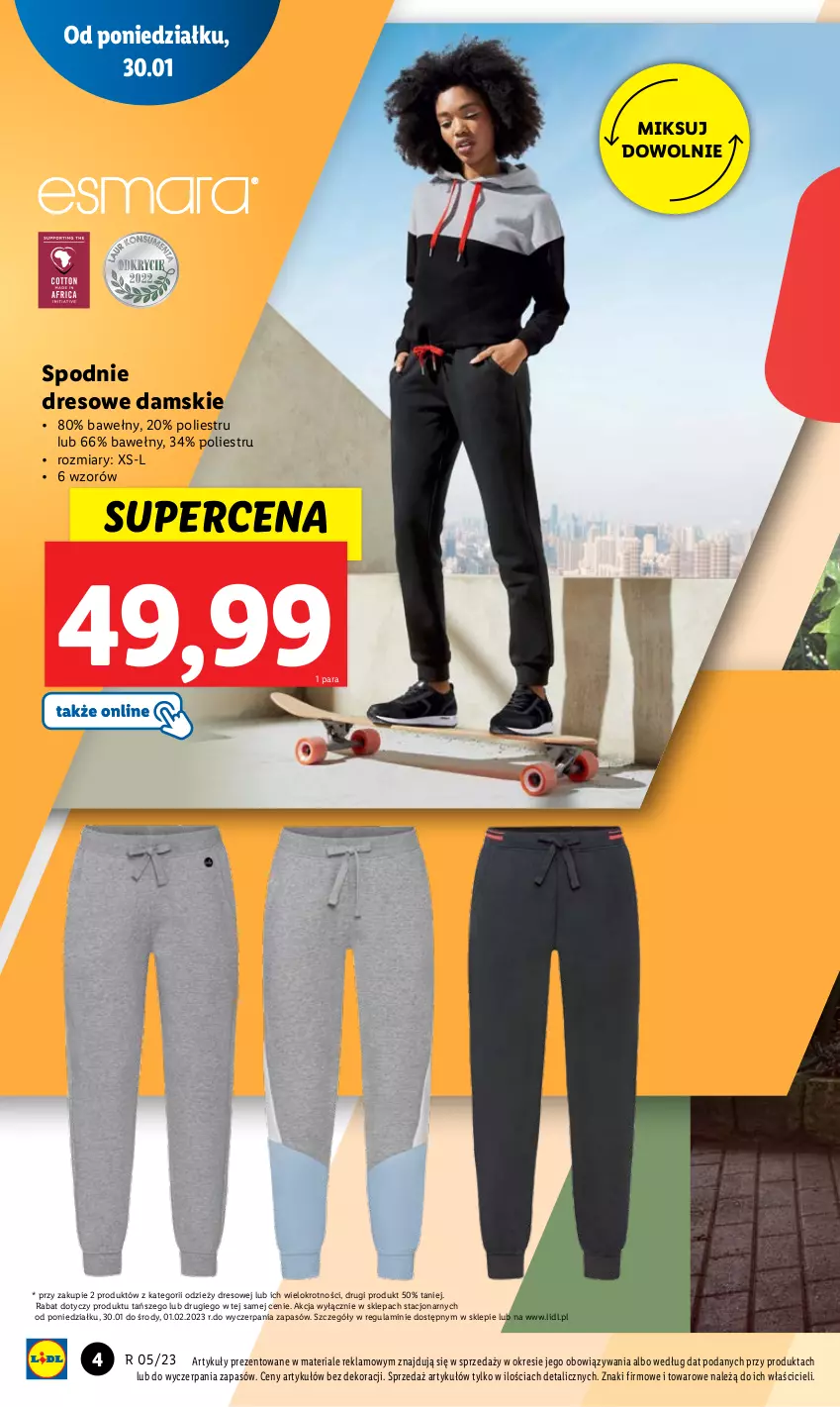 Gazetka promocyjna Lidl - GAZETKA - ważna 30.01 do 04.02.2023 - strona 4 - produkty: Dres, Spodnie, Spodnie dresowe