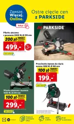 Gazetka promocyjna Lidl - GAZETKA - Gazetka - ważna od 04.02 do 04.02.2023 - strona 30 - produkty: Parkside, Ser, Pilarka ukosowa, Przecinarka