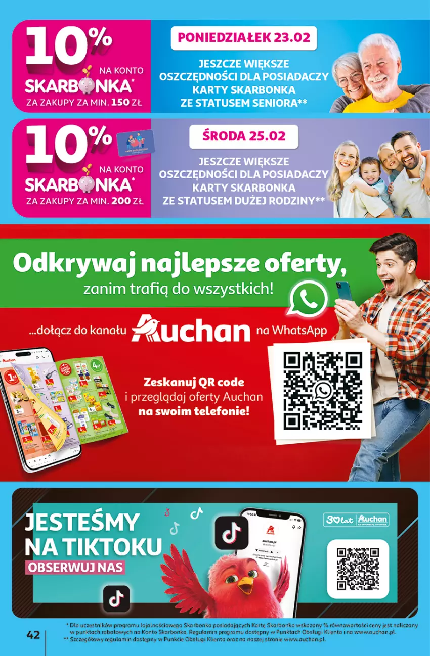 Gazetka promocyjna Auchan - Gazetka 30 Lat Hipermarket Auchan - ważna 19.02 do 25.02.2026 - strona 42 - produkty: Gra, Ser, Telefon