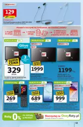 Gazetka promocyjna Auchan - Gazetka 30 Lat Hipermarket Auchan - Gazetka - ważna od 25.02 do 25.02.2026 - strona 41 - produkty: LED TV, Amol, Telefon, Philips, Słuchawki, Mikrofon, Sony, Słuchawki bezprzewodowe, Rower, HD ready, Bateria, Samsung, Gala, Smartfon