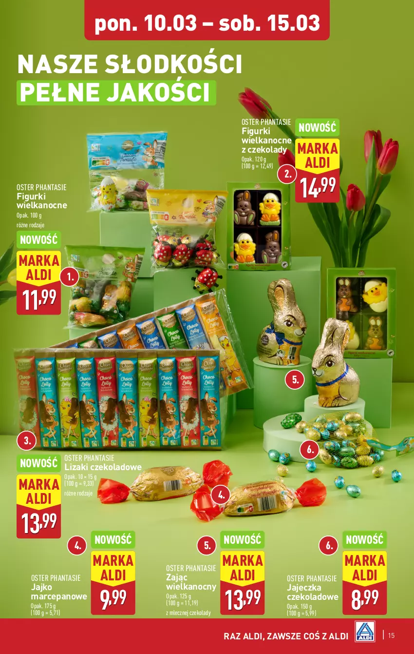 Gazetka promocyjna Aldi - Pełna oferta - ważna 10.03 do 15.03.2025 - strona 15 - produkty: Lizaki, Lizaki czekoladowe