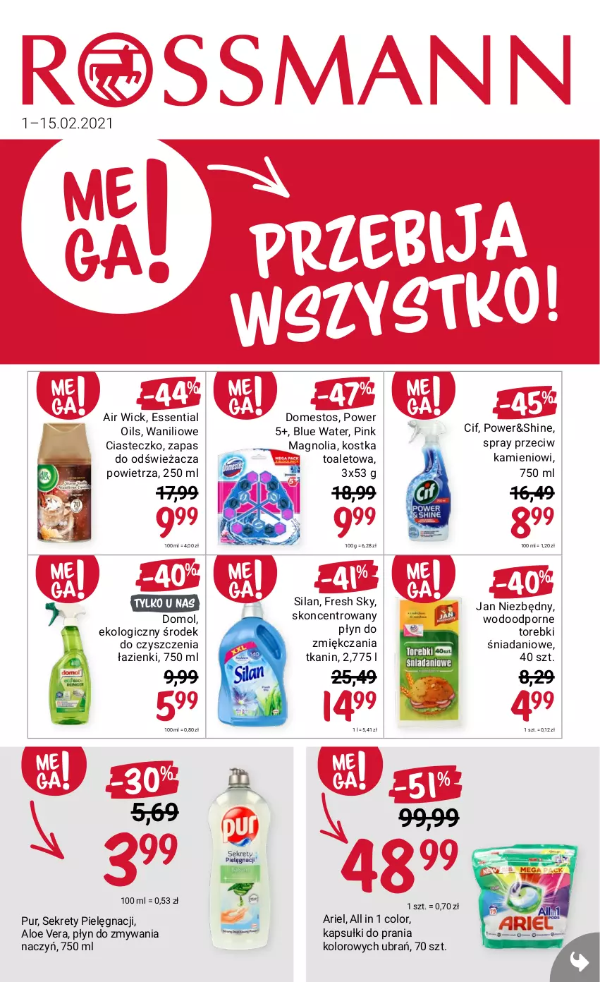 Gazetka promocyjna Rossmann - Luty I - ważna 01.02 do 14.02.2021 - strona 1 - produkty: Domol