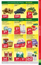 Gazetka promocyjna Stokrotka - Market - Gazetka - ważna od 29.07 do 29.07.2026 - strona 5 - produkty: Krakus, Warzywa, Kawa rozpuszczalna, Ser, Gra, Piątnica, Zupa, Kawa, Kiwi, Szynka konserwowa, Szynka, Serek, Optima, Mleczko, Winogrona, Owoce, Woda, Wino, Grunt, Gala, Olej, Almette, Mięso, Mleko