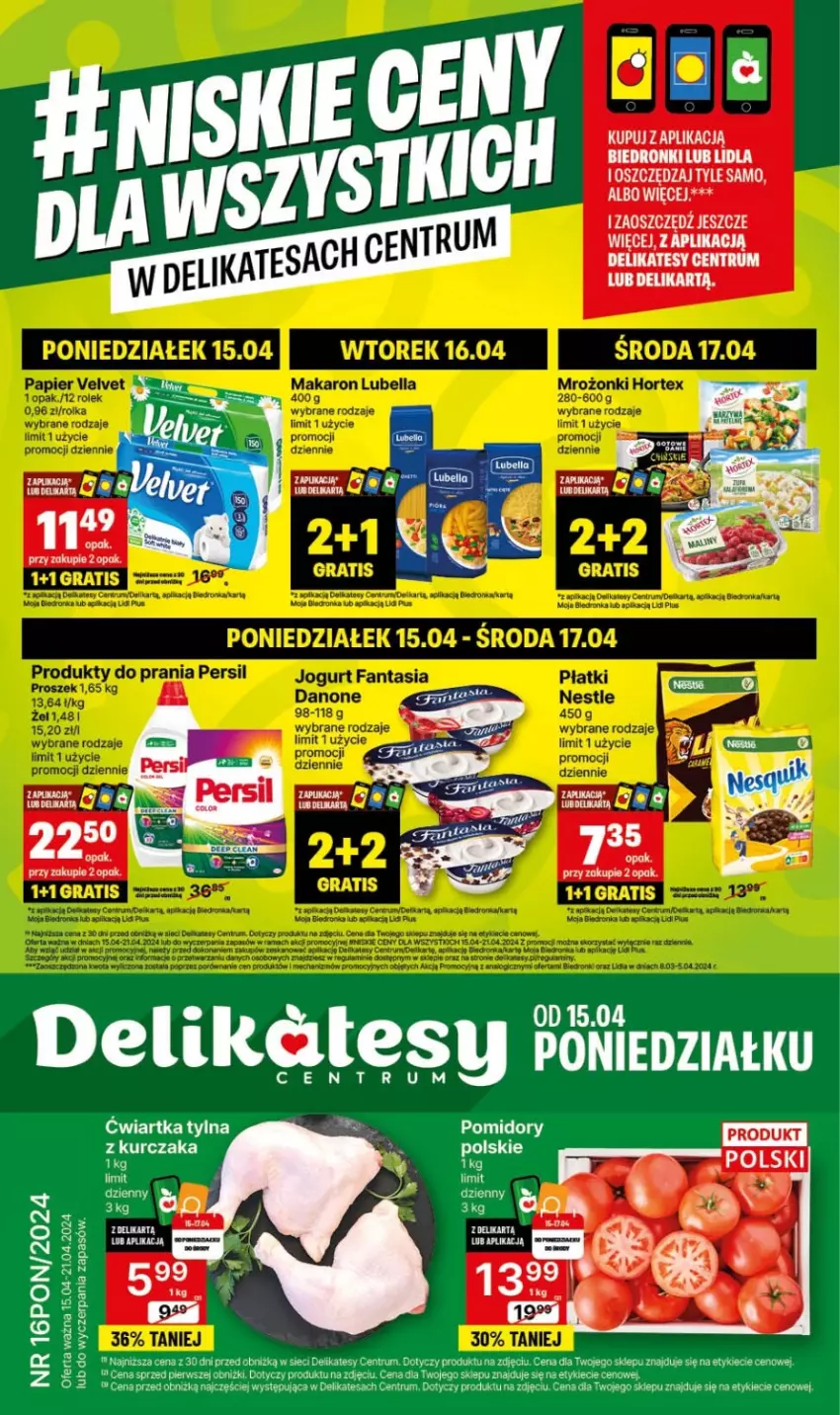 Gazetka promocyjna Delikatesy Centrum - NOWA GAZETKA Delikatesy Centrum od 15 kwietnia! 15-21.04.2024 - ważna 15.04 do 21.04.2024 - strona 1 - produkty: Dron, Kurczak, Pomidory, Rum