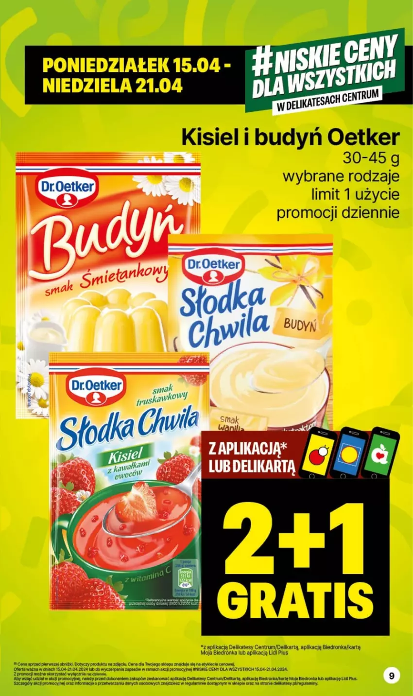 Gazetka promocyjna Delikatesy Centrum - NOWA GAZETKA Delikatesy Centrum od 15 kwietnia! 15-21.04.2024 - ważna 15.04 do 21.04.2024 - strona 9 - produkty: Dron, Kisiel, Rama, Rum