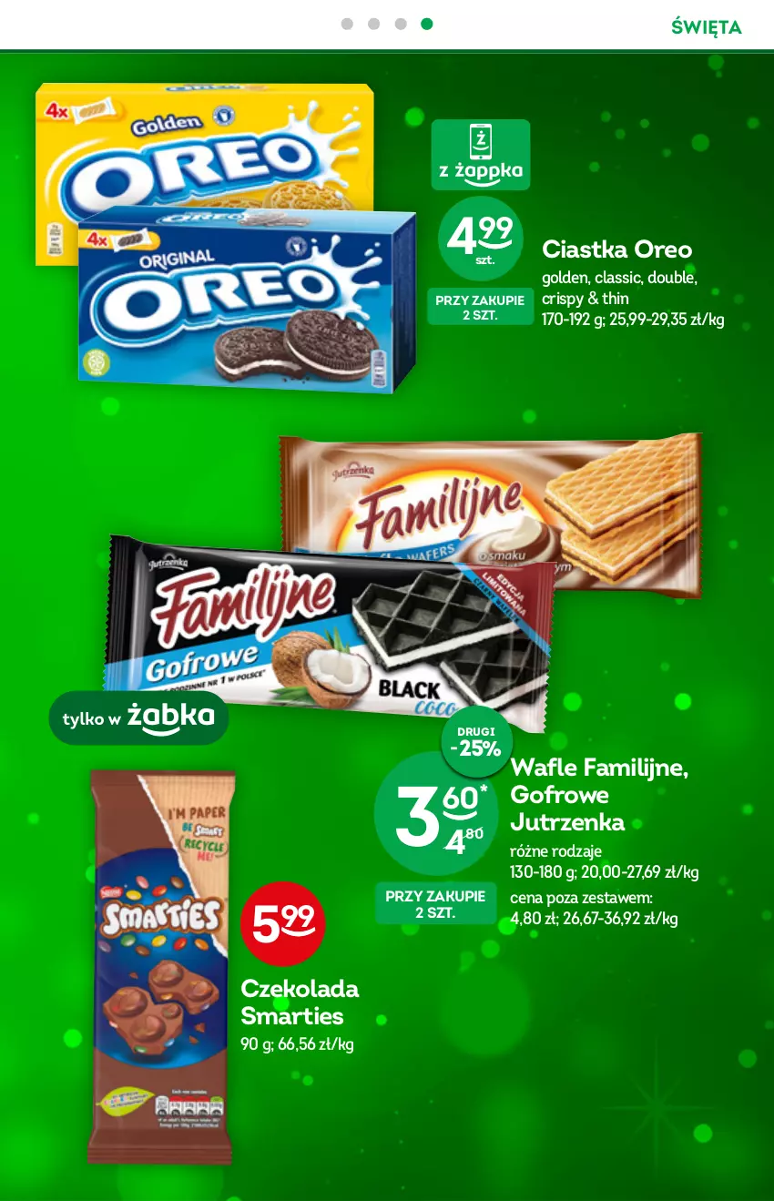 Gazetka promocyjna Żabka - ważna 22.12.2021 do 04.01.2022 - strona 11 - produkty: Ciastka, Czekolada, Fa, Jutrzenka, Oreo, Wafle