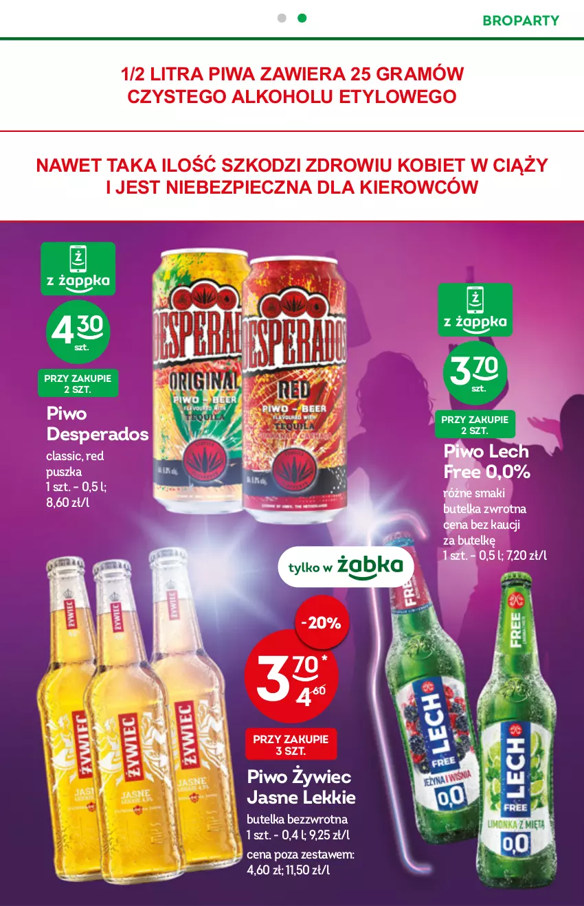 Gazetka promocyjna Żabka - ważna 22.12.2021 do 04.01.2022 - strona 27 - produkty: Desperados, Gra, Piec, Piwa, Piwo