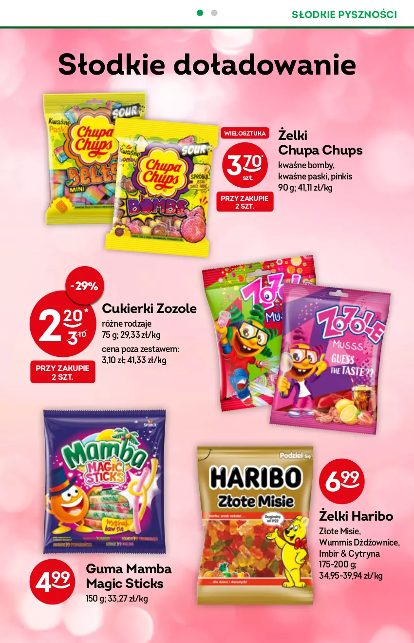 Gazetka promocyjna Żabka - ważna 22.12.2021 do 04.01.2022 - strona 48 - produkty: Chupa Chups, Cukier, Cukierki, Haribo, Imbir, Mamba