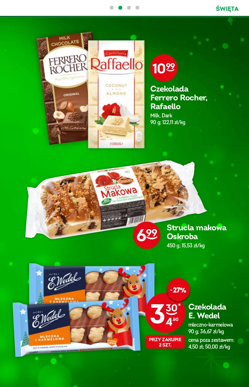 Gazetka promocyjna Żabka - ważna 22.12.2021 do 04.01.2022 - strona 9 - produkty: Czekolada, E. Wedel, Fa, Ferrero, Ferrero Rocher, Strucla