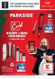 Gazetka promocyjna Kaufland - Zapowiedź oferty - Gazetka - ważna od 17.05 do 17.05.2023 - strona 1 - produkty: Parkside, Zestaw wkrętaków, Top, Noż, Gra, Wkręt, Dywan