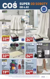 Gazetka promocyjna Aldi - COŚ na przyszły tydzień - Gazetka - ważna od 04.02 do 04.02.2023 - strona 9 - produkty: Ręcznik kąpielowy, Papier, Dywanik łazienkowy, Dywanik, Waga łazienkowa, Papier toaletowy, LANA, Wełna, Ręcznik, Rolki, Bateria, Pokrowiec, Waga, Dywan