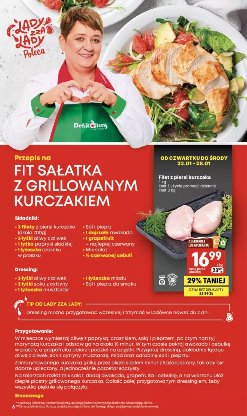 Gazetka promocyjna Delikatesy Centrum - Franczyza DC05 Czwartek - ważna 29.01 do 04.02.2026 - strona 6 - produkty: Filet z piersi kurczaka, Kurczak