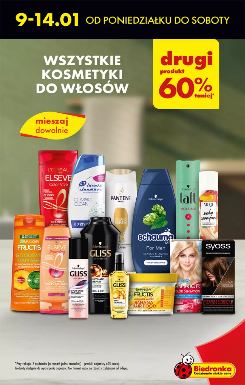 Gazetka promocyjna Biedronka - Gazetka - Biedronka.pl - ważna 09.01 do 14.01.2023 - strona 9 - produkty: Fa, Garnier, Rama, Salsa, Sok, Syoss, Szampon