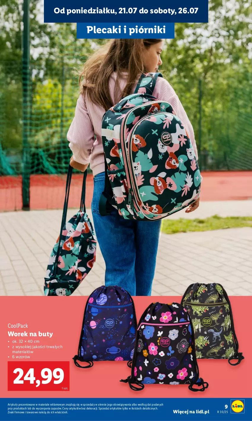 Gazetka promocyjna Lidl - KATALOG GOTOWI DO SZKOŁY - ważna 21.07 do 30.08.2025 - strona 11 - produkty: Buty, Piórnik, Plecak, Sok